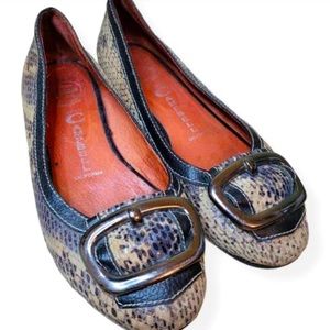Fabulous Designer Jeffery Campbell Women’s Animal Print Flats, PreOwned 8.5